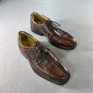 Studio Belvedere Bay Bridge Mens 8.5 D Brown Leather Bicycle Toe Oxford Brazil